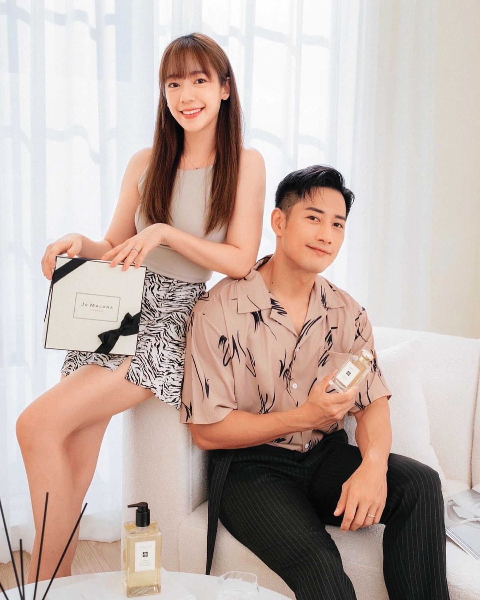 陳天仁（左）與周孝安（右）婚姻僅維持2年，於2023年簽字離婚。（翻攝 自周孝安IG）