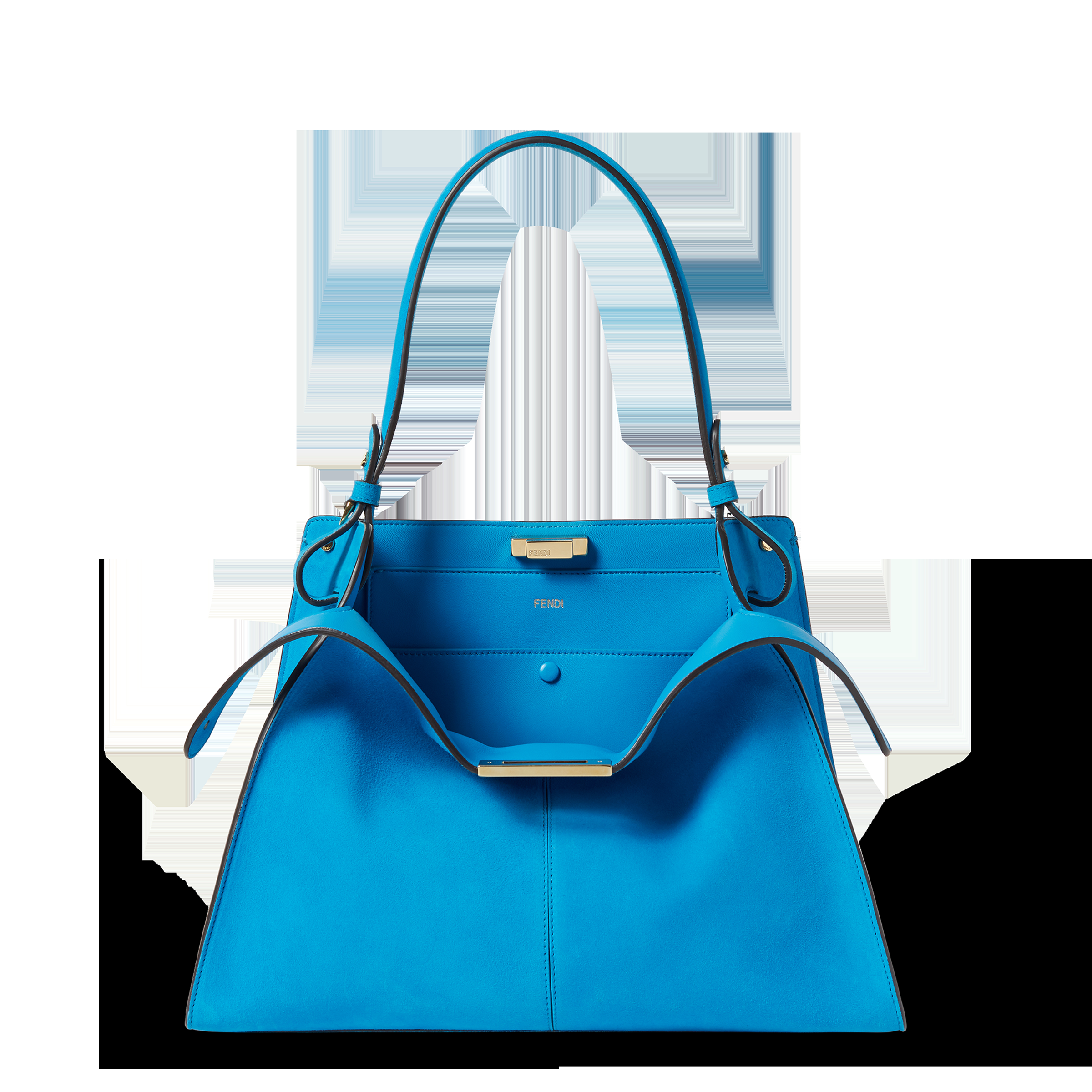 FENDI Way中型款式。海藍色NT$130,000。（FENDI提供）