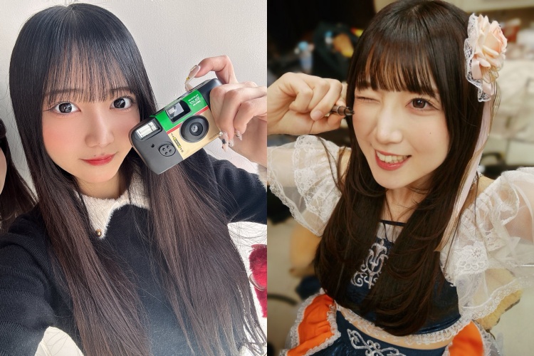 日本女團「桃色革命」成員瀨戶咲稀（左）與陽向樂胡桃（右），因機票姓名不符遭航空公司拒絕登機。（翻攝自X）