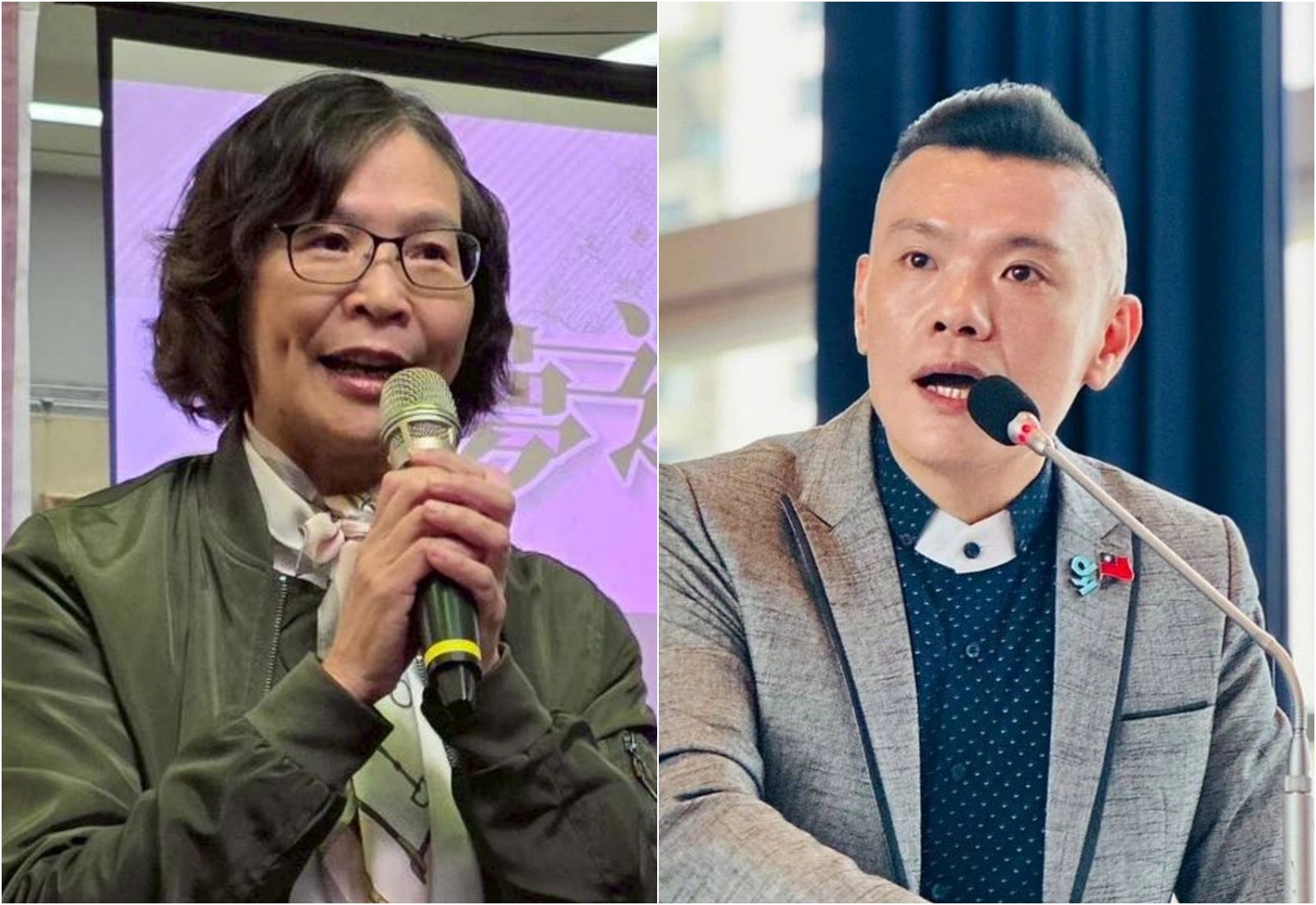 蔡壁如昨上網路節目談民眾黨退黨潮是因為溝通不良，江和樹隔空開砲。（翻攝自蔡壁如／江和樹臉書）