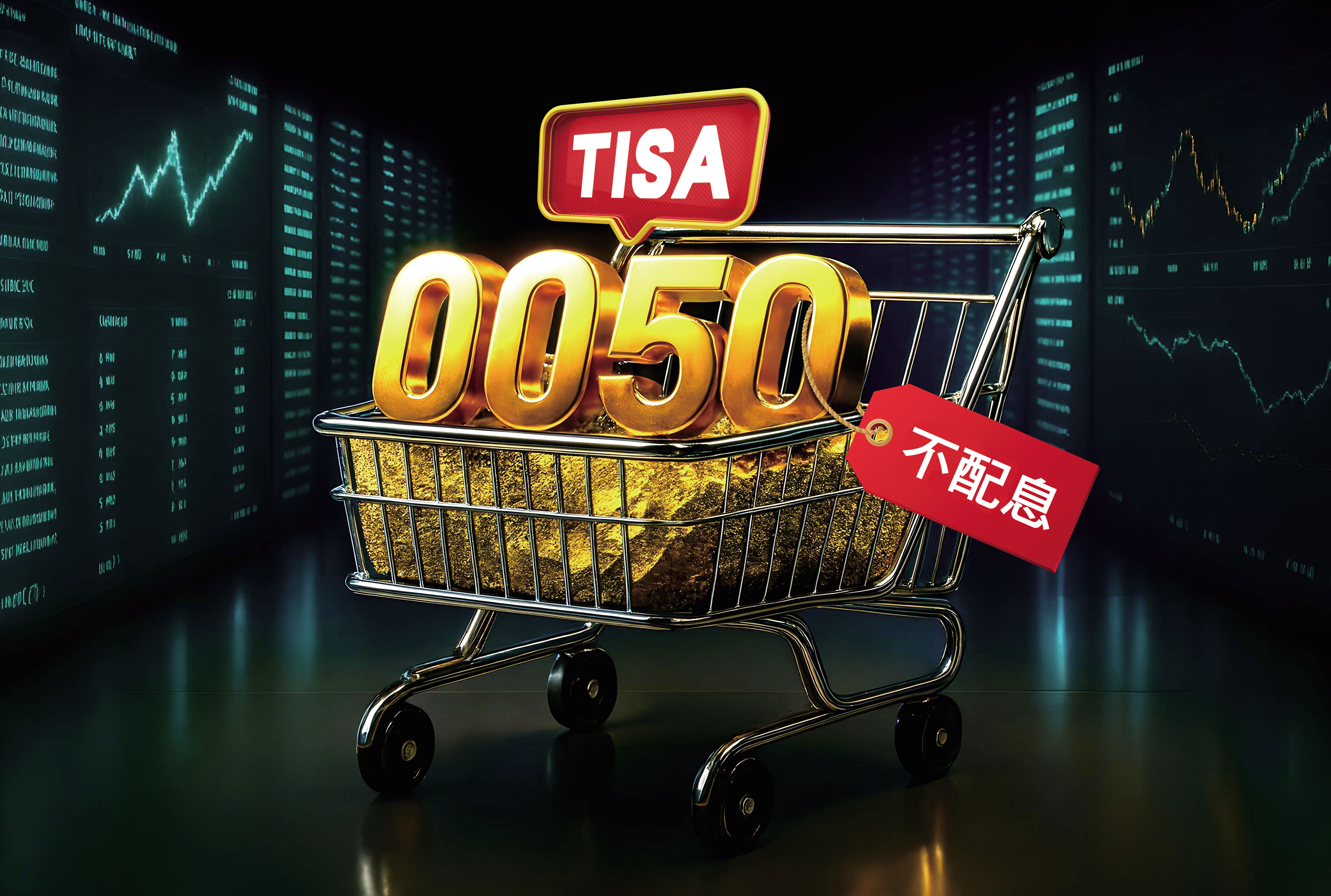 0050不僅有ETF，還有連結基金不配息及TISA級別可選擇，都可讓報酬再升級。（AI繪圖FREEPIK生成，本刊美術組後製）