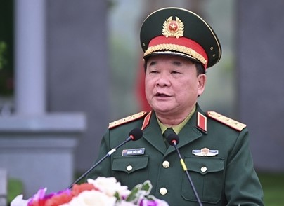 越南國防部副部長黃春戰（圖）涉嫌在訪韓期間，性騷韓國女公務員。（翻攝人民軍隊報）