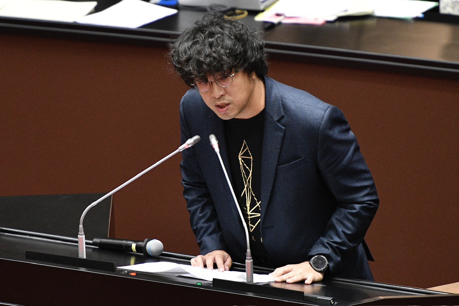 沈伯洋表示，其實藍白只是「懷疑和黑熊學院有關」就刪預算，但其實這次刪的預算都跟黑熊學院無關。（本刊資料照）