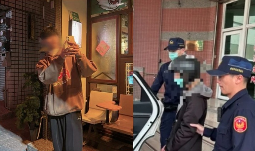 台南發生一起街頭命案,25歲姚姓男子(右圖)因懷疑遭傳性病,持刀刺死22歲黃姓男友(左圖)。(翻攝畫面)