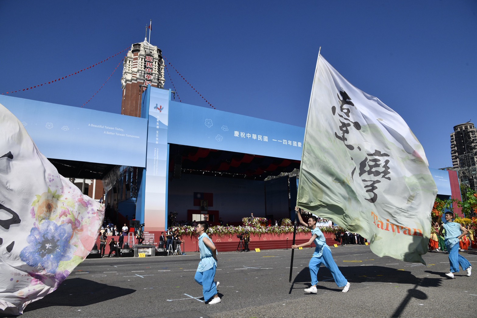 114年國慶大會於總統府前登場。（鏡報李智為）