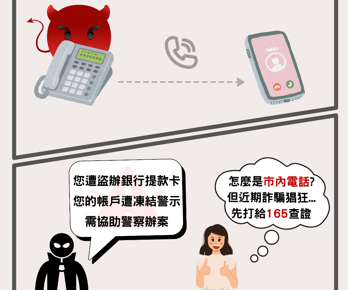 「偵查不公開」淪假檢警詐欺關鍵話術，警方呼籲小心查證。（刑事局提供）