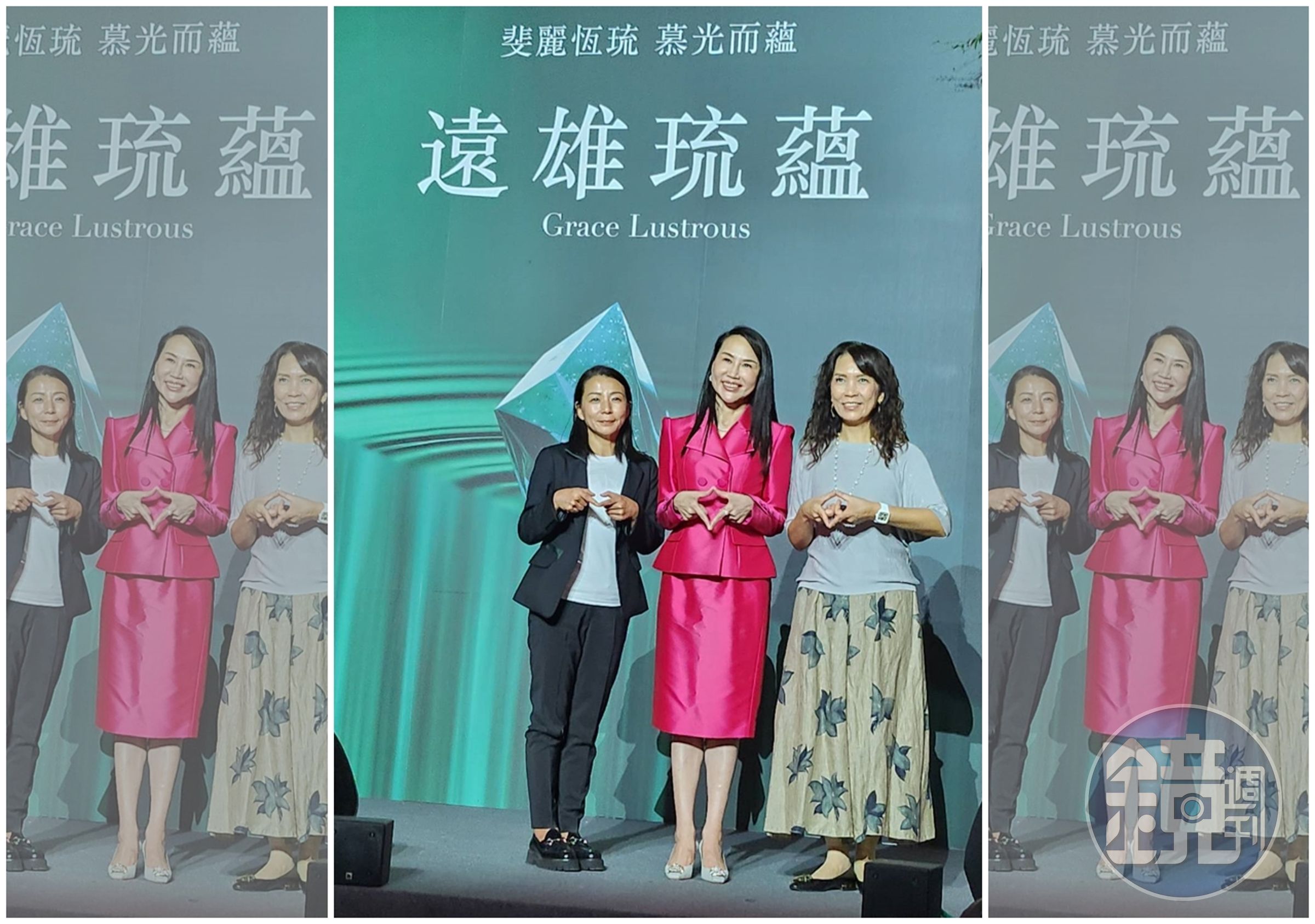 遠雄房地產總經理張麗蓉（中）認為台中人重視生活品味，攜手台中歌劇院規劃展演活動，也為「遠雄琉蘊」客戶提供VIP專屬包廂。（左為遠雄房地產行銷副總蘇淑萍、右為臺中國家歌劇院副總監汪虹）