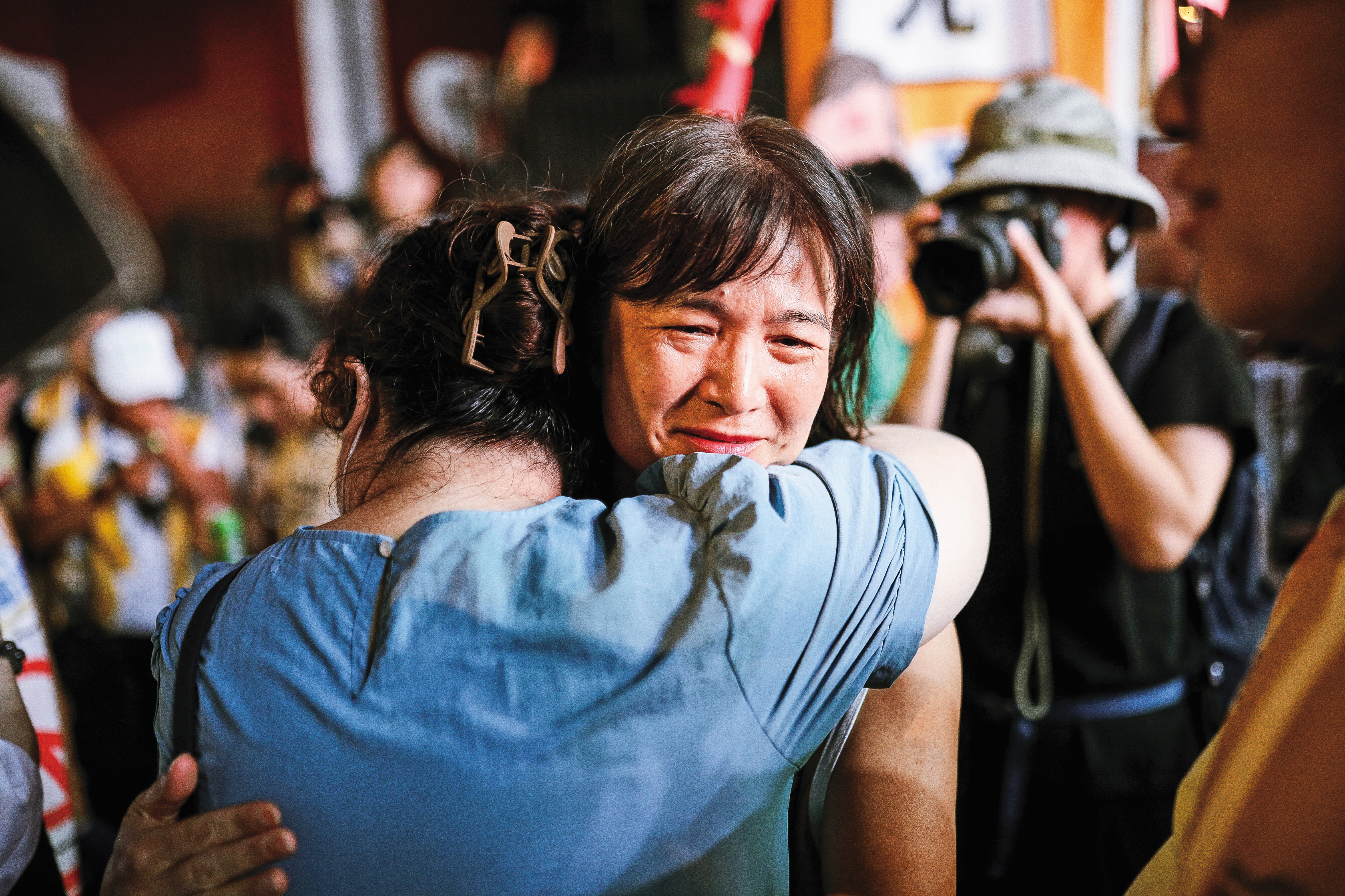 大罷免首波投票結果讓支持者心碎。(鏡報鄒保祥)