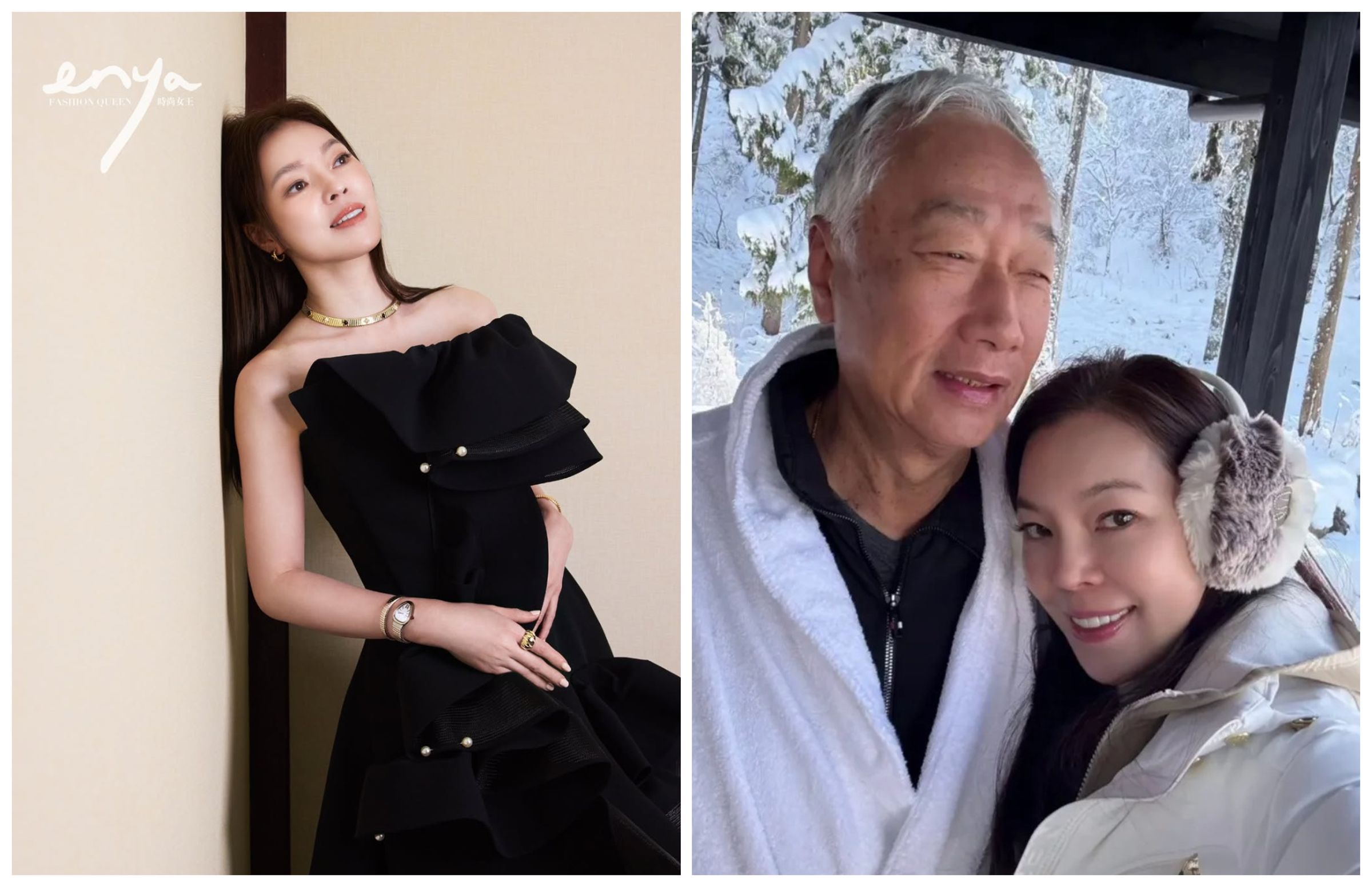鴻海創辦人郭台銘現在是快樂大股東，今（3）日傳出轉讓股票給愛妻曾馨瑩。
（翻攝曾馨瑩IG）