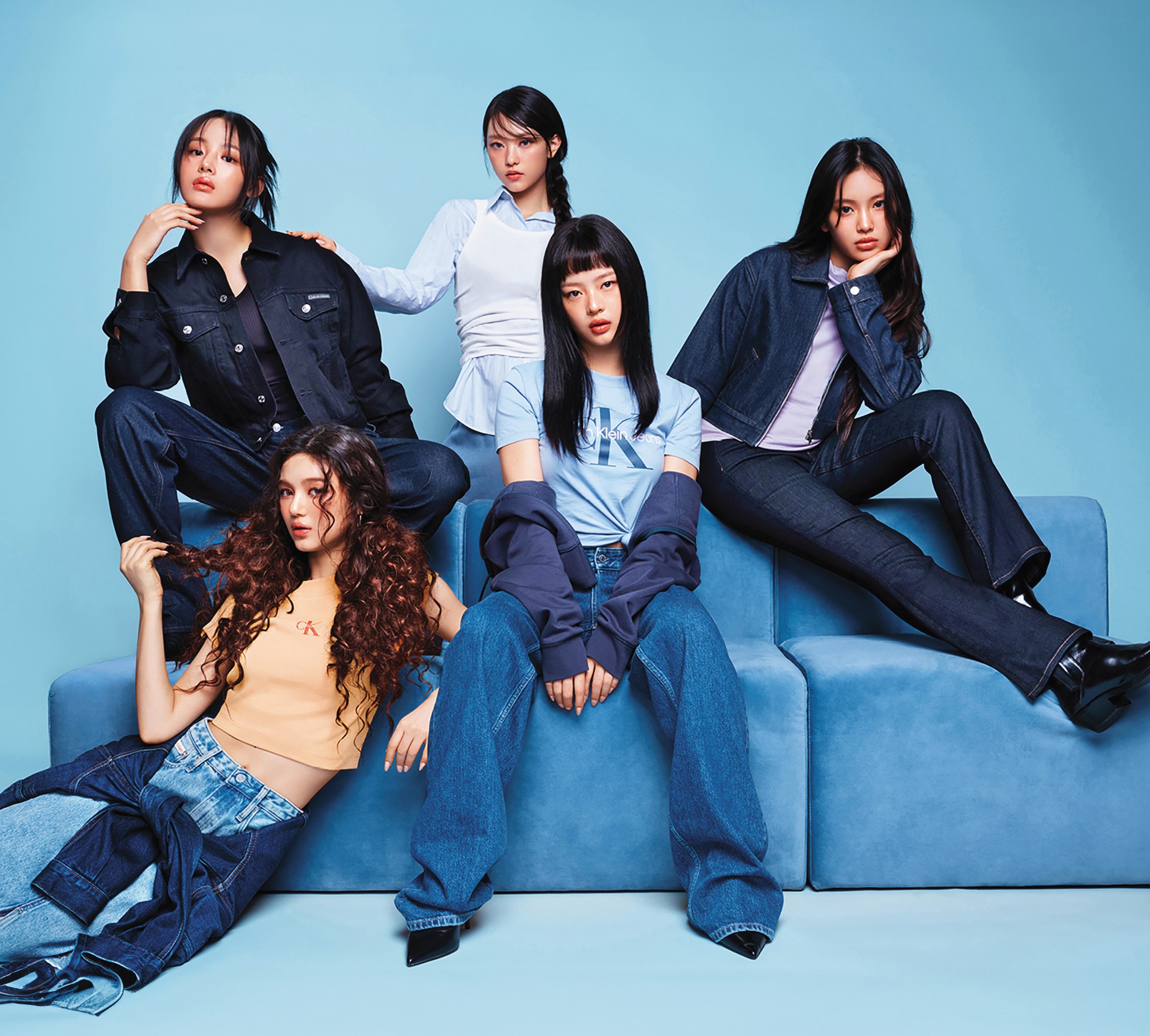 Calvin Klein 2024秋季廣告活動的最終章由NewJeans的5位成員詮釋。（Calvin Klein提供）