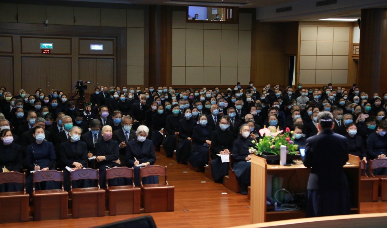 慈濟骨髓幹細胞中心舉辦全台「造血幹細胞捐贈」教育訓練，北區場次3月15日在慈濟蘆洲靜思堂，共有來自北北基宜澎五縣市、近500位慈濟志工齊聚一堂。（慈濟基金會提供）