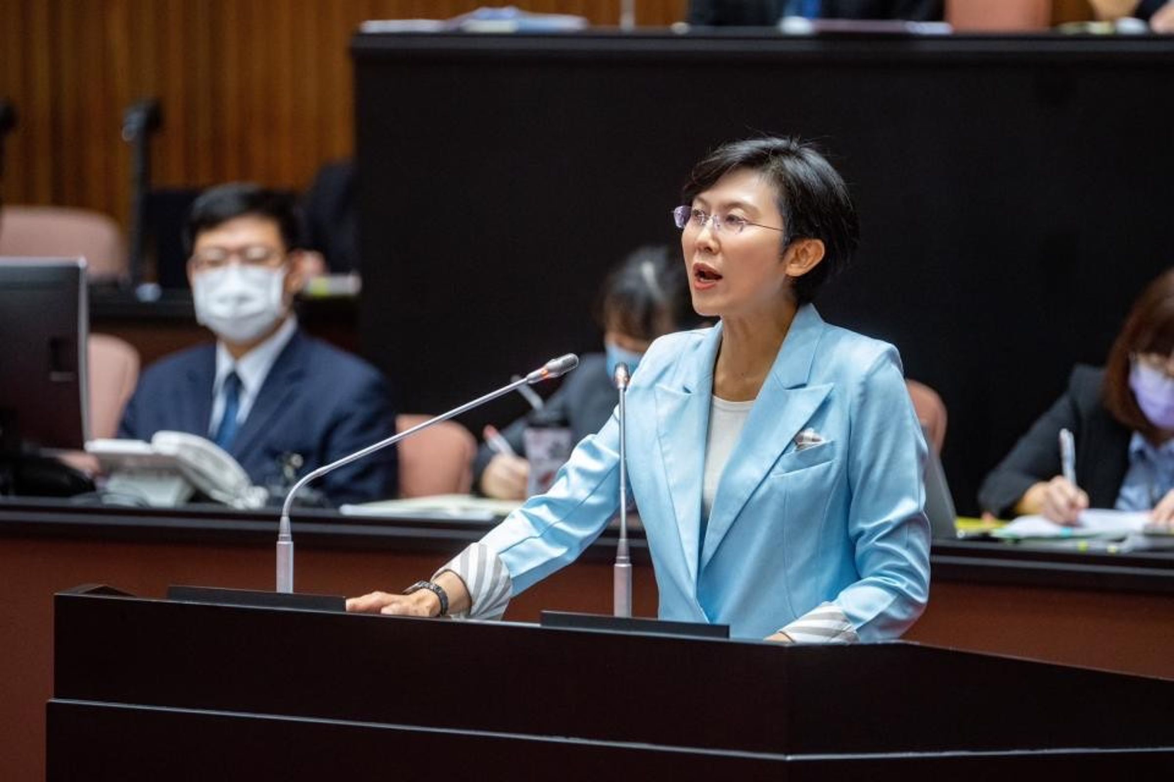 立委林岱樺支持賴清德總統國安會議三項宣示,強調行政部門應迅速落實國安會議結論。(林岱樺辦公室提供)