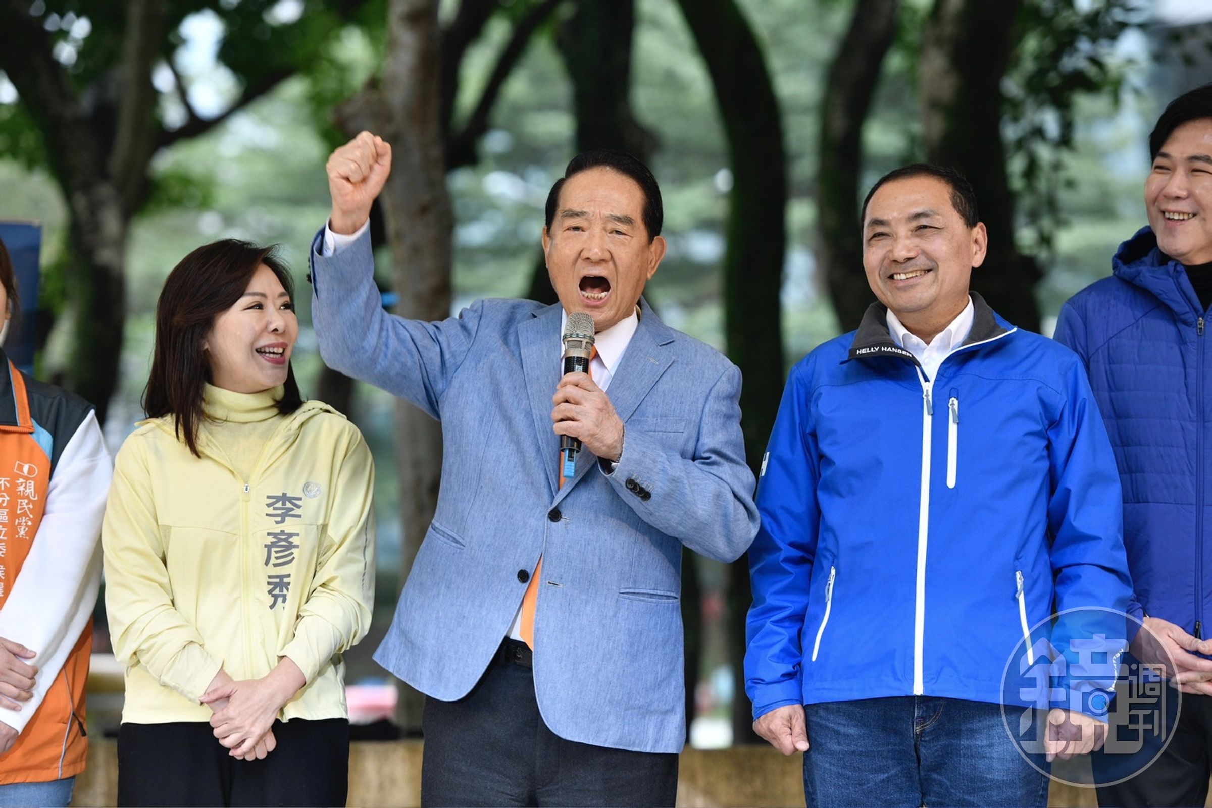 親民黨主席宋楚瑜今首度與國民黨總統候選人侯友宜同台,力挺侯趙配的意味濃厚。