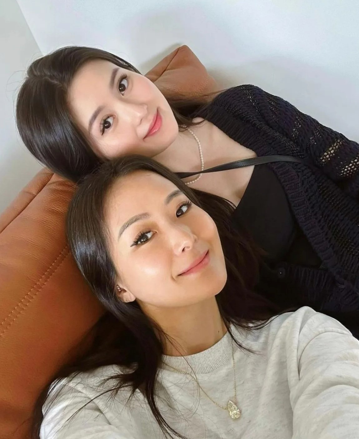 廖思惟（右）跟媽媽孫芸芸長得很像。（翻攝trinityliao IG）