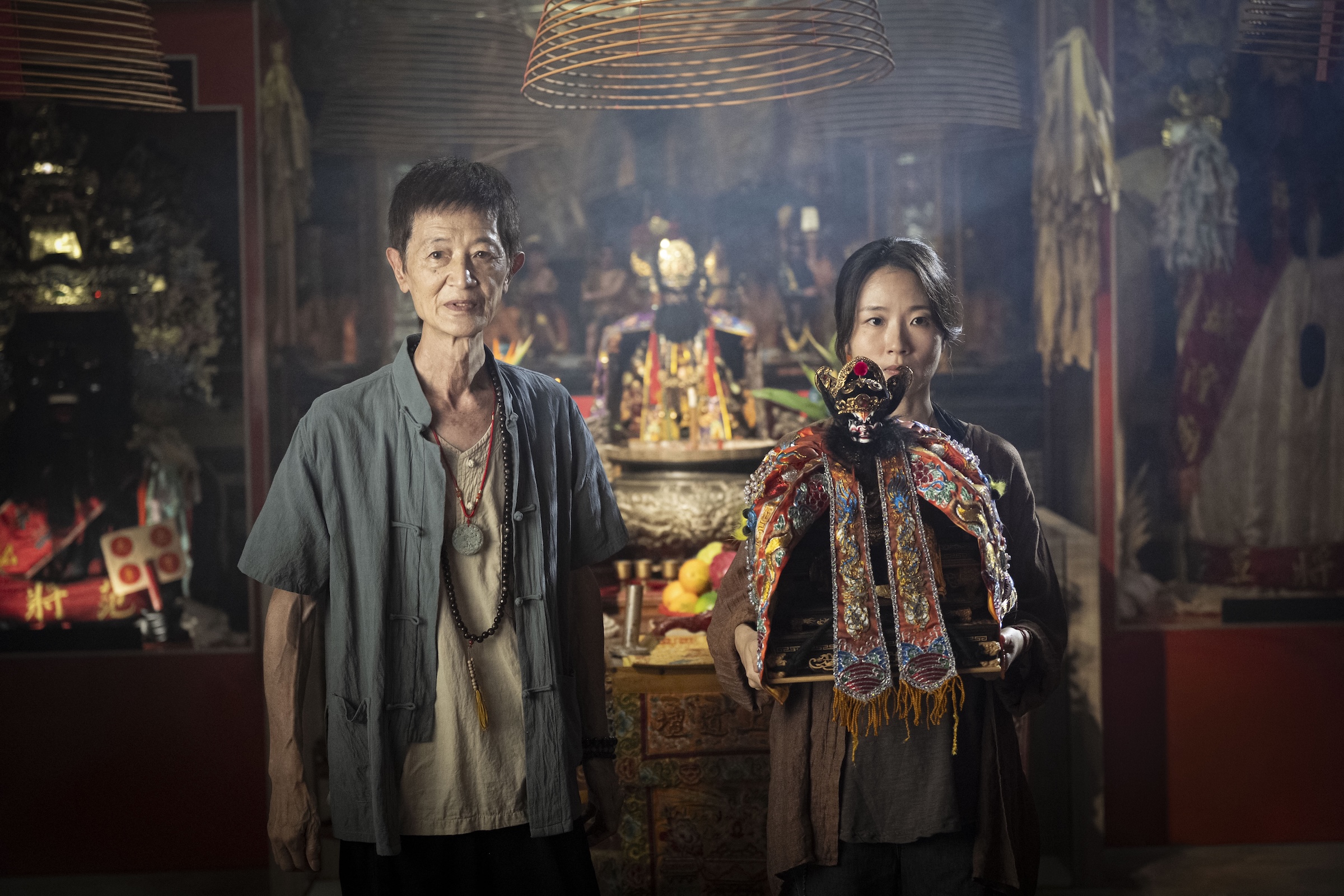 《粽邪4:坤蒂拉娜》許安植(右)、陳博正(左)回歸演出。(華影提供)