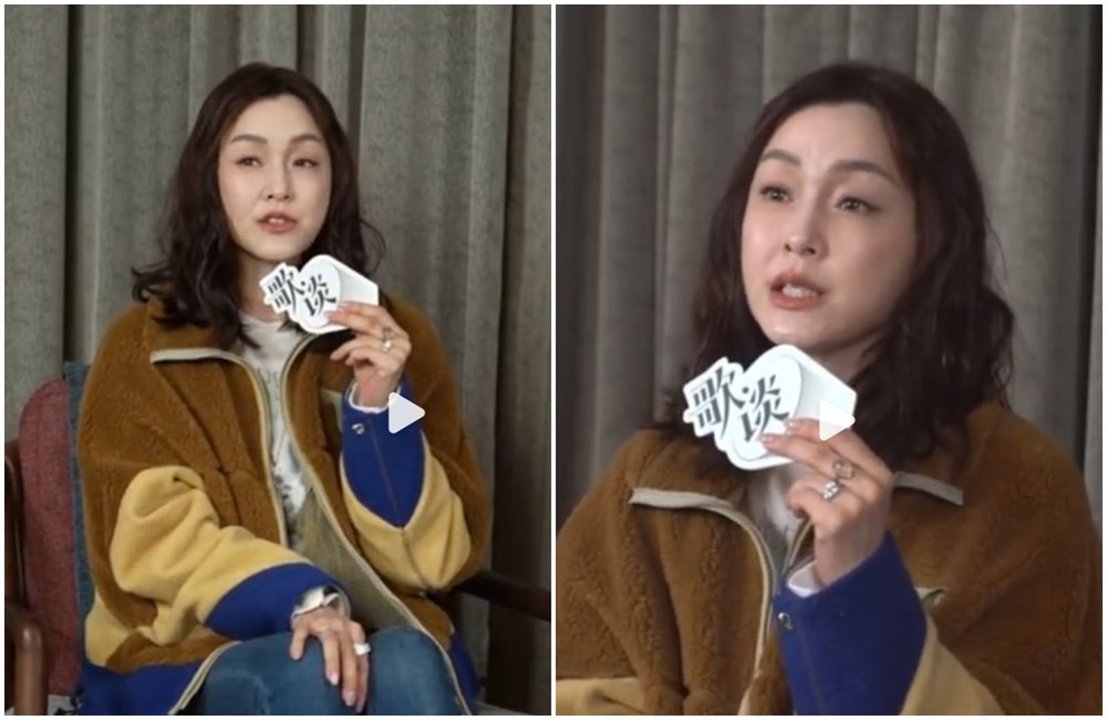 范瑋琪的受訪談心路歷程。（翻攝微博畫面）