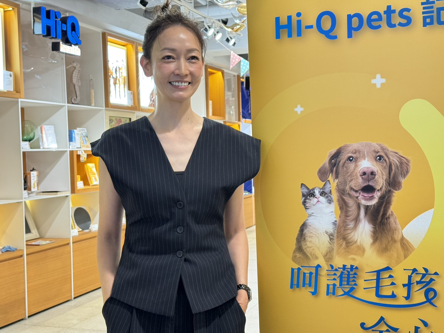 潘慧如今為Hi-Q Pets今（18）日發表全新升級的寵物保健系列站台。
