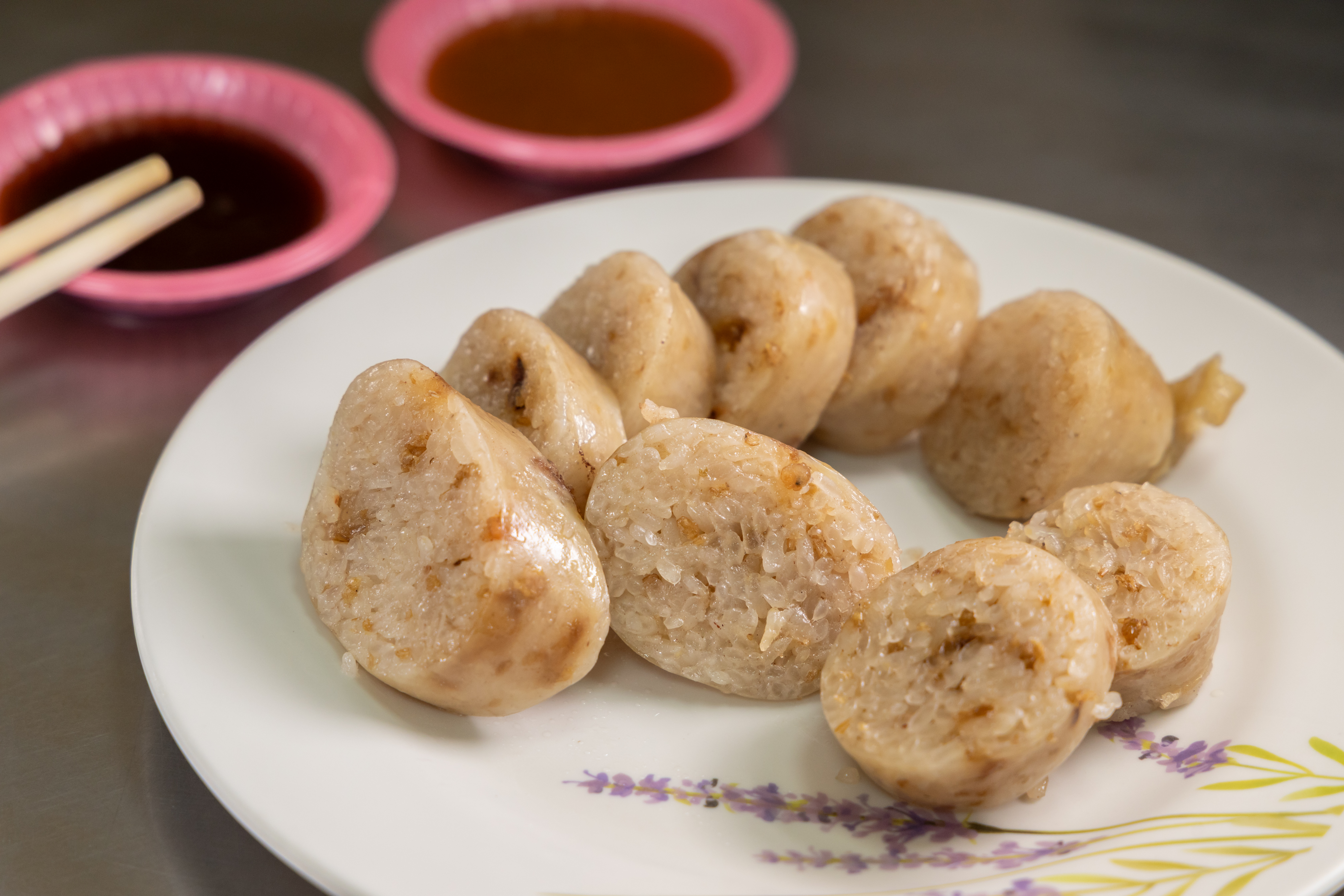 基隆的「大腸圈」有屬於自己的調味。（60元／份、180元／斤）
