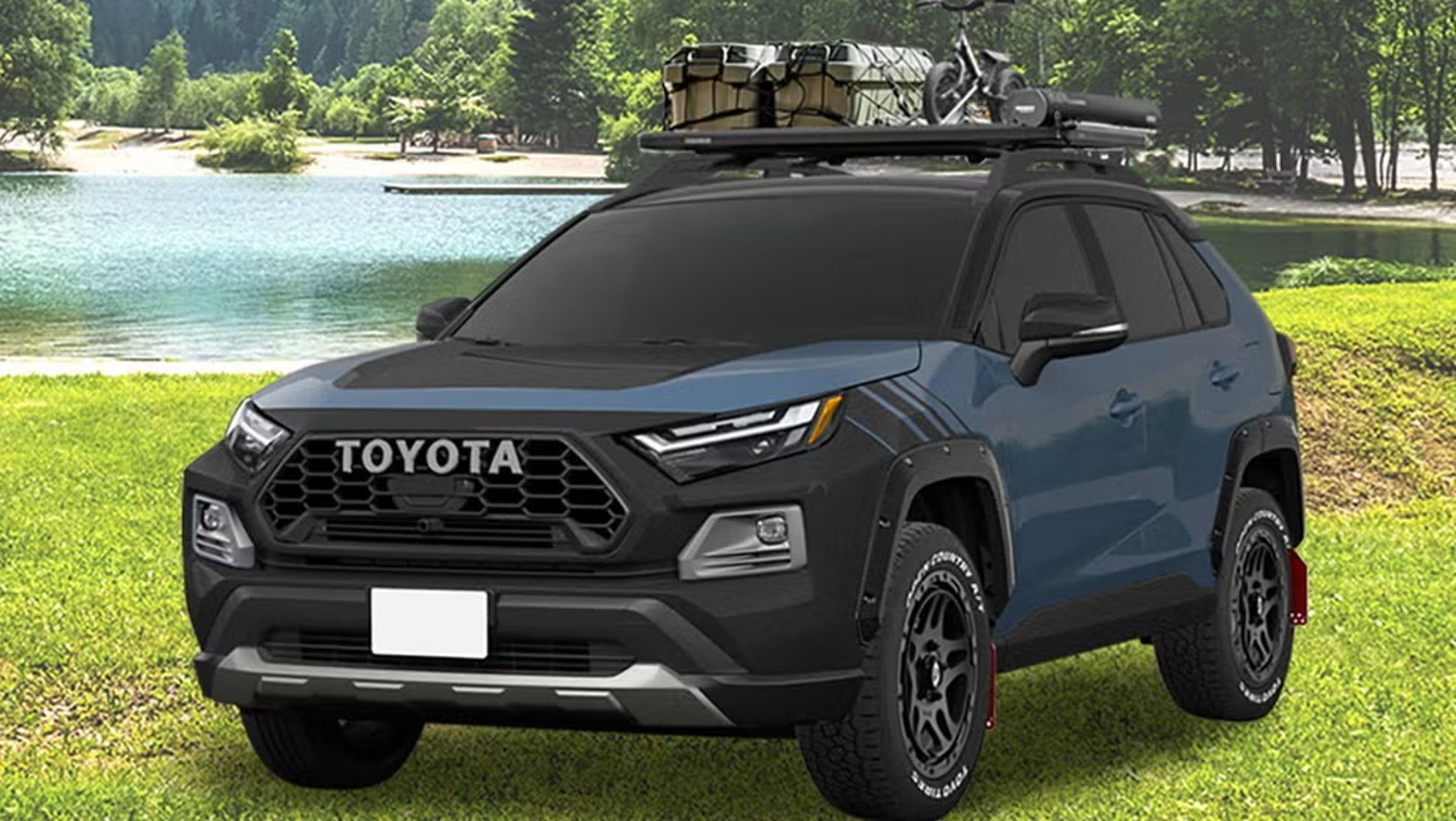 另一款亮相的車型則走向相反風格，主打越野能力，並命名為 Outdoor Lifestyle Package。雖然如此，Toyota 也低調表示這是一款更實用性的越野改裝。