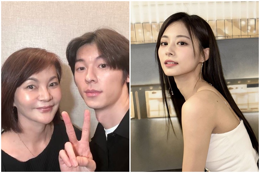 子瑜母親在IG曬出與許光漢的後台合照，被過度解讀為「見家長」，意外掀起戀情聯想，消息甚至登上微博熱搜。（翻攝自周子瑜媽媽、周子瑜IG）