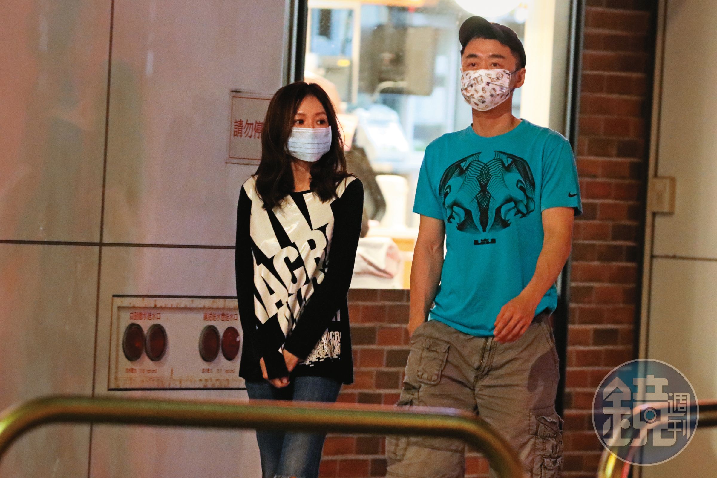 之前本刊發現尹馨(左)多次回到張承中(右)家,但她事後強烈澄清沒有同居,其他關於戀情問題也不願多答。
