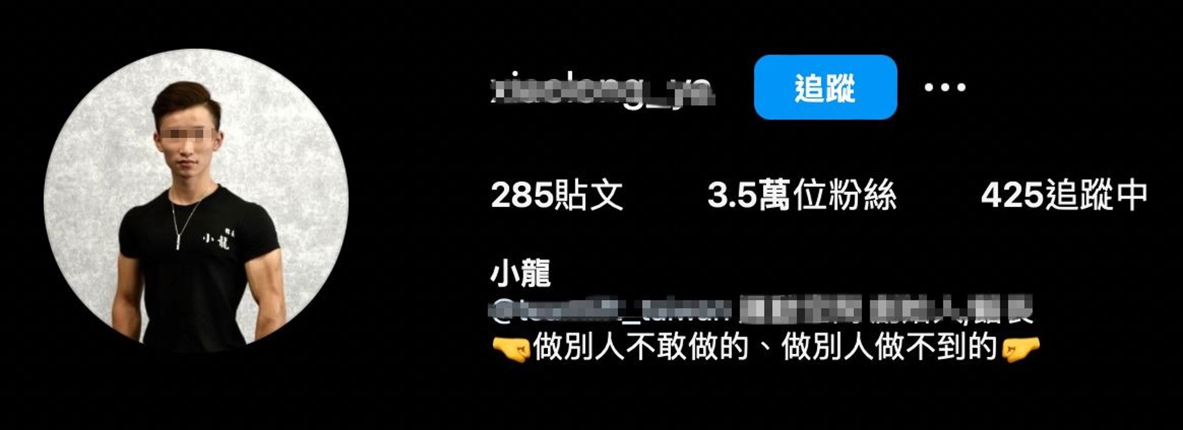 涉嫌虐童的葉姓主謀IG遭網友肉搜曝光。(翻攝自IG)