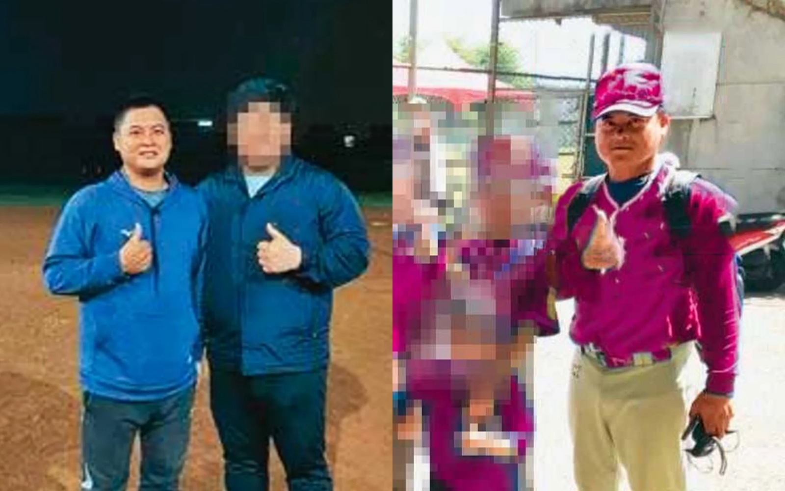 台中棒球教練松志彬涉嫌猥褻性侵數十名小球員，罪名破百條。。（翻攝畫面，為保護當事人，圖經變色後製處理）
