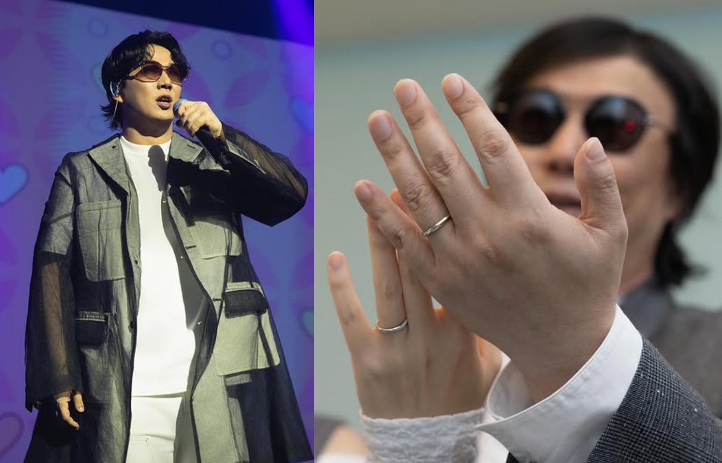 歌手蕭煌奇近日公開結婚喜訊，在社群曬出婚戒照片放閃。（翻攝IG@rickyhsiaoofficial）