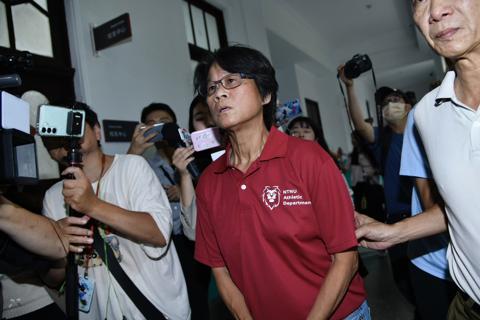 台師大女足案調查報告11項重點曝。圖為周台英。（鏡報李智為攝）