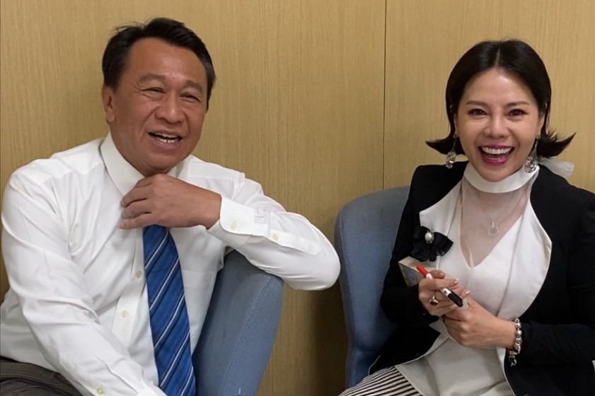 錦雯和游安順再度合作氣氛超嗨。（民視提供）