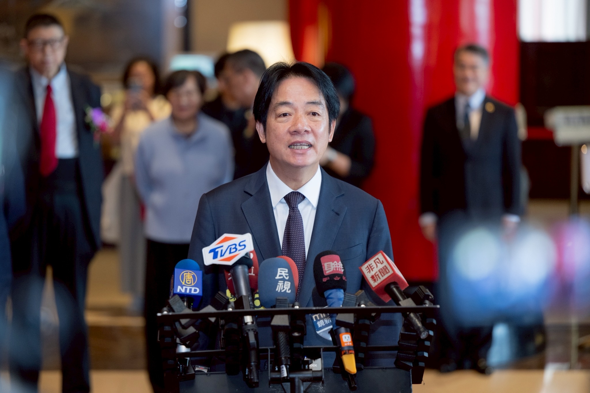 賴清德回應韓國瑜，不應該替侵略者找藉口。（總統府flickr）