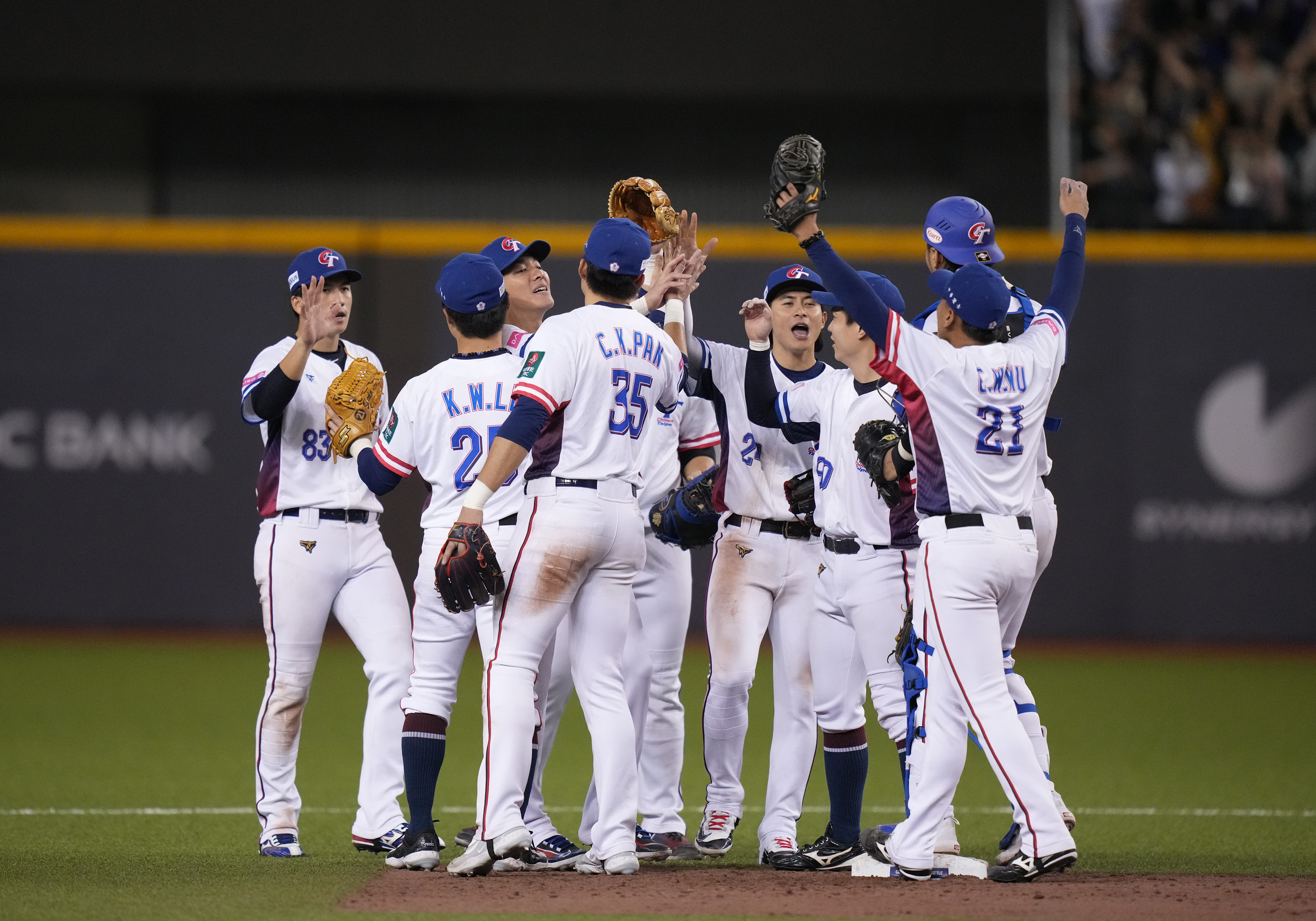 世界12強棒球賽，台灣擊退南韓。（中華棒協提供）