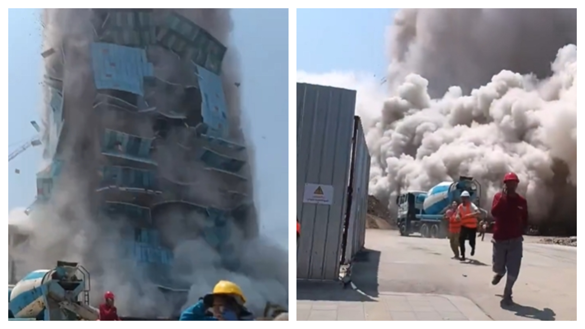 緬甸強震，連帶鄰國泰國曼谷也受到影響，甚至有大樓遭震垮。（翻攝自X@PopBase）