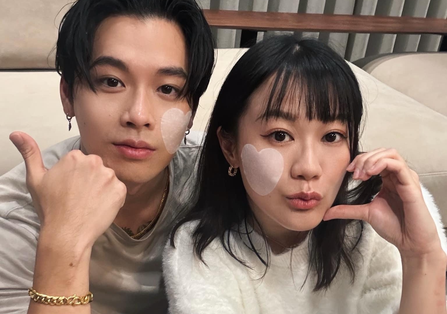 高爾宣與女友芮德結婚後，寶貝女兒昨出生。（翻攝自高爾宣臉書）