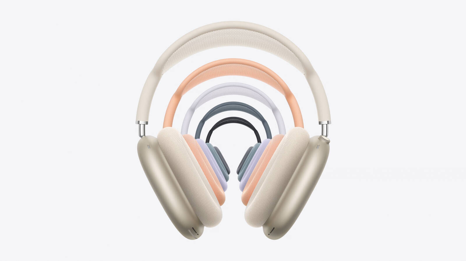 耳罩式降噪耳機AirPods Max,此次僅是小幅度更新。(翻攝自蘋果官網)