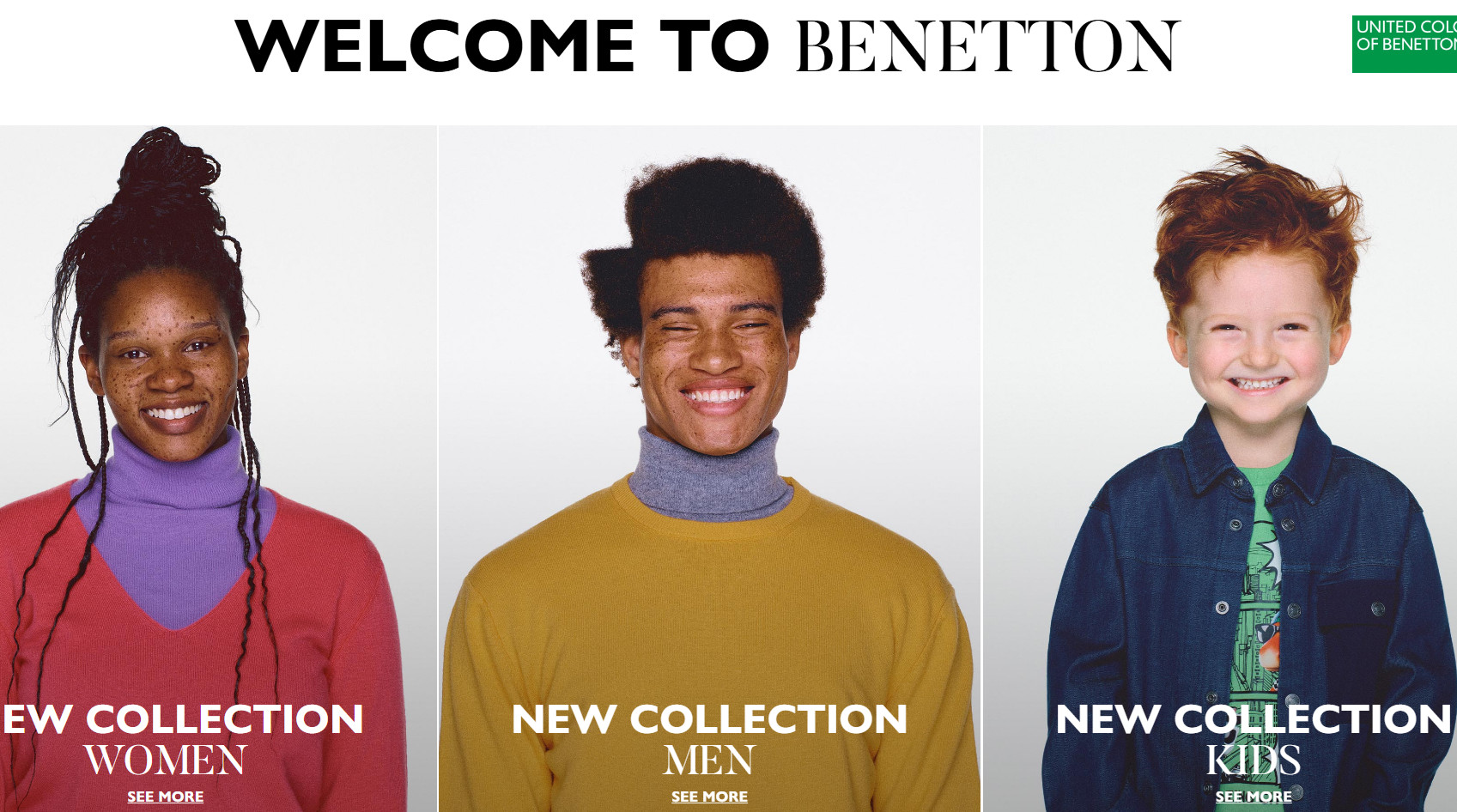 義大利知名服飾品牌班尼頓將全面撤出台灣市場，台灣官網已關閉。（翻攝官網）