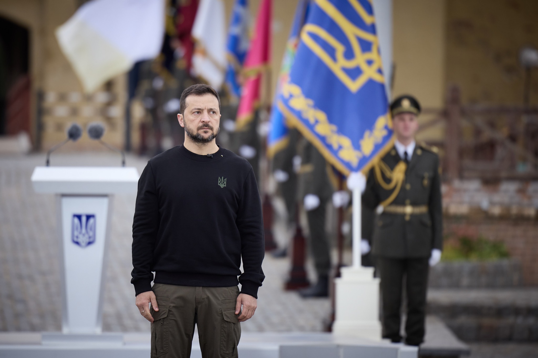 澤倫斯基聲稱，北韓派軍人前往俄羅斯幫忙作戰。（翻攝自Володимир Зеленський臉書）