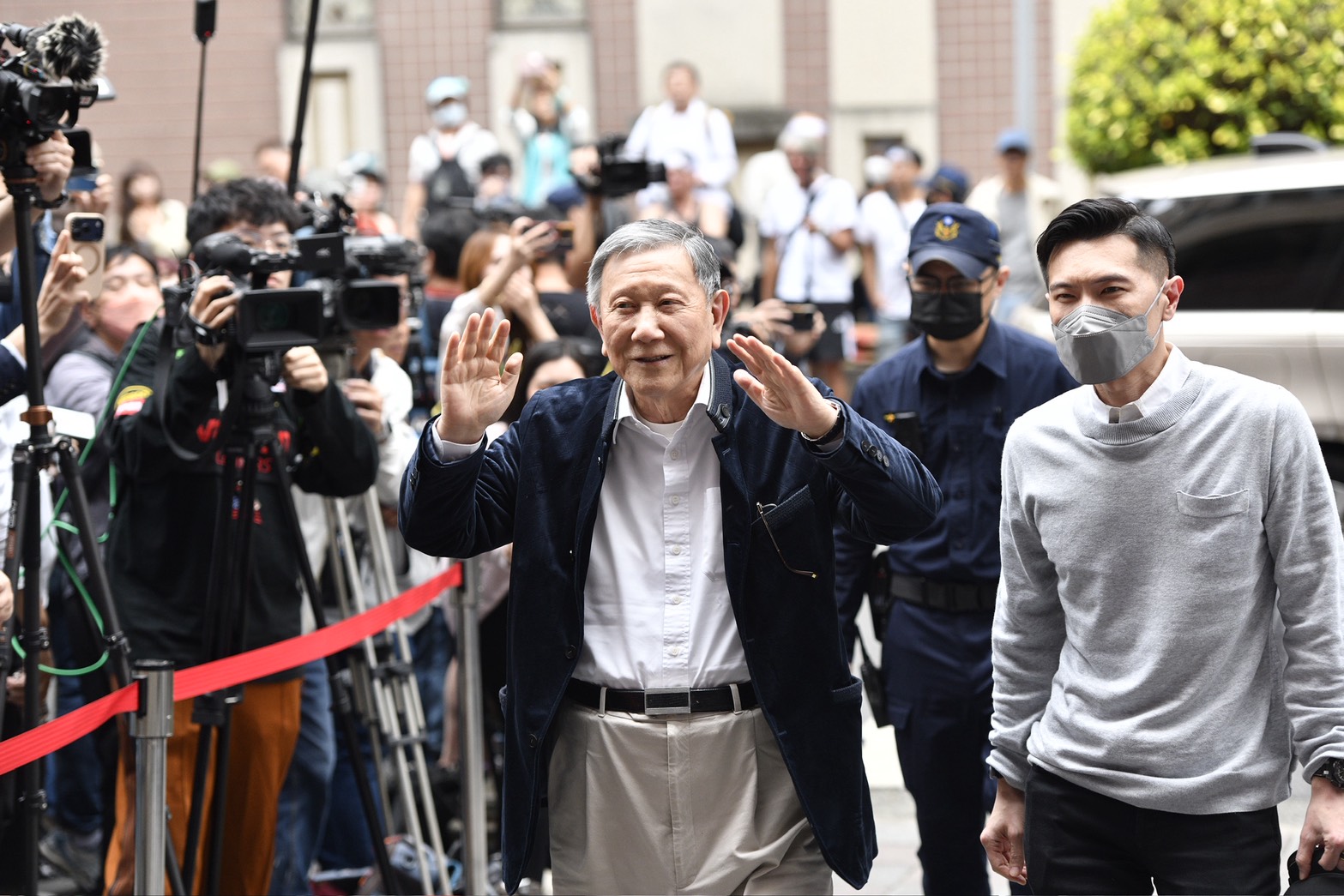 京華城案今（26日）宣判，威京集團主席沈慶京合議庭重判10年。（鏡報姜永年）