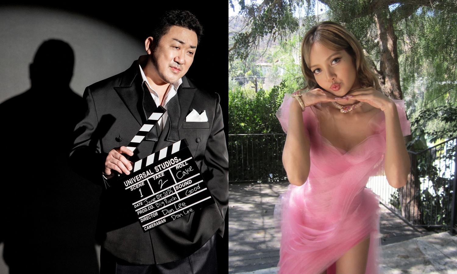 Lisa傳將與馬東石合演Netflix《驚天營救：泰戈》。（翻攝馬東石、Lisa IG）