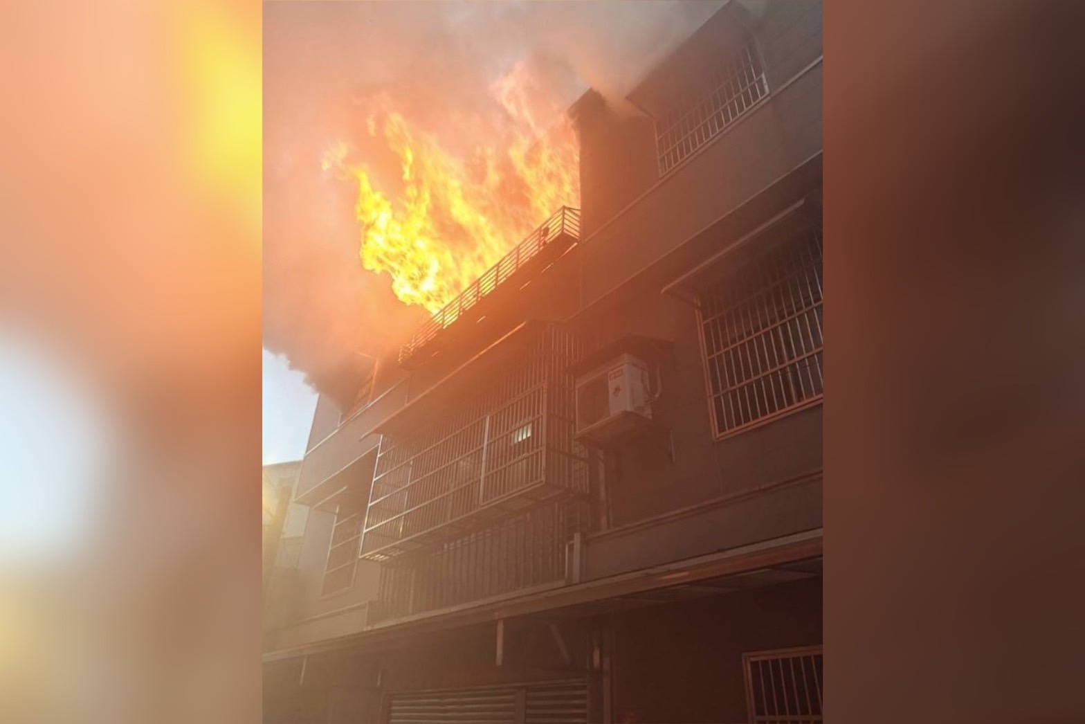 桃園中壢一處民宅起火，1大4小命喪火窟。（翻攝畫面）