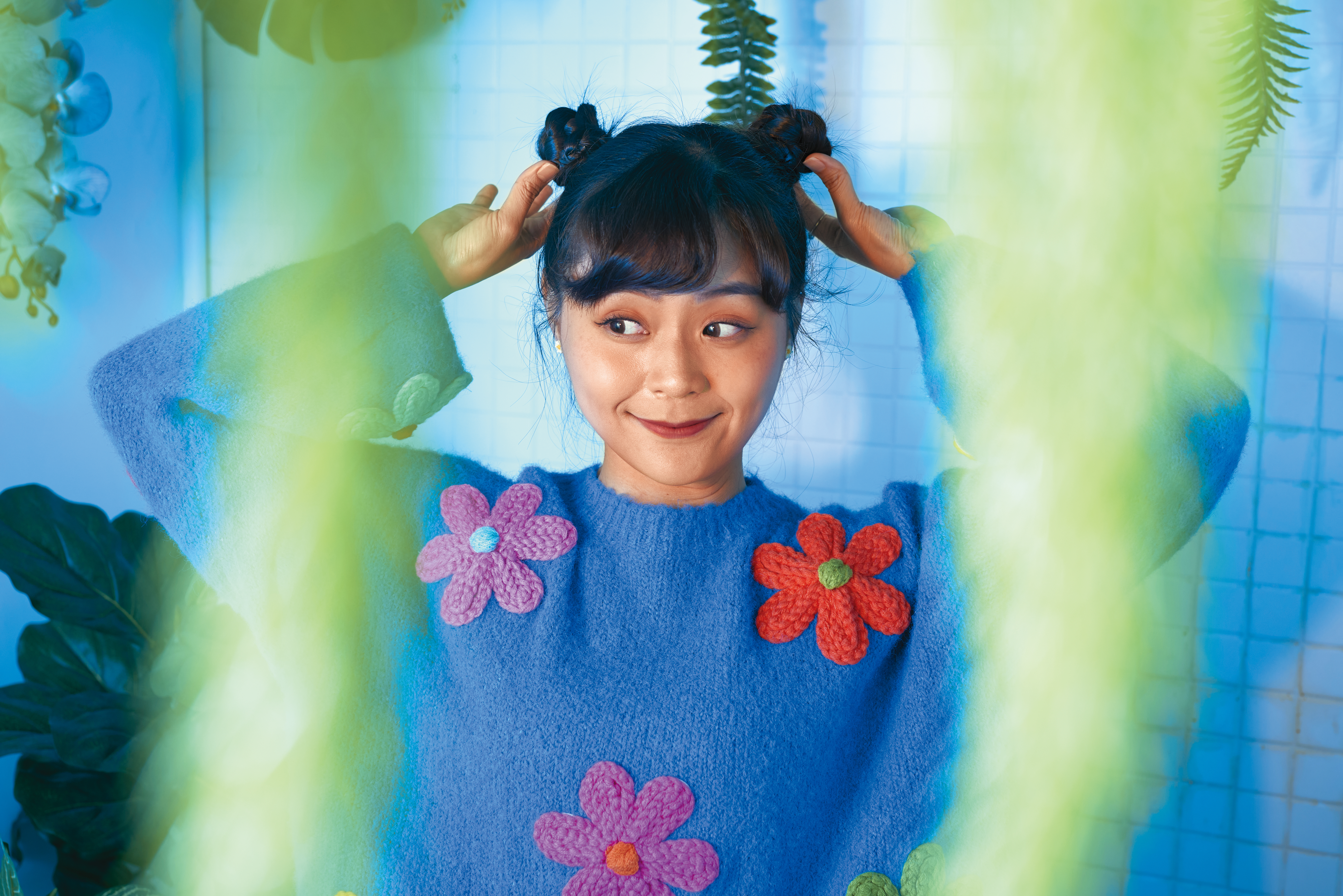 方琦遺傳了爸媽的美貌還有表演天分，在演藝圈工作還算順利。