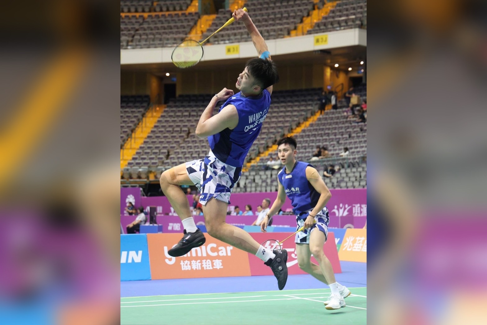 「麟榤配」王齊麟、邱相榤於台北羽球公開賽男雙奪冠。（翻攝王齊麟臉書）