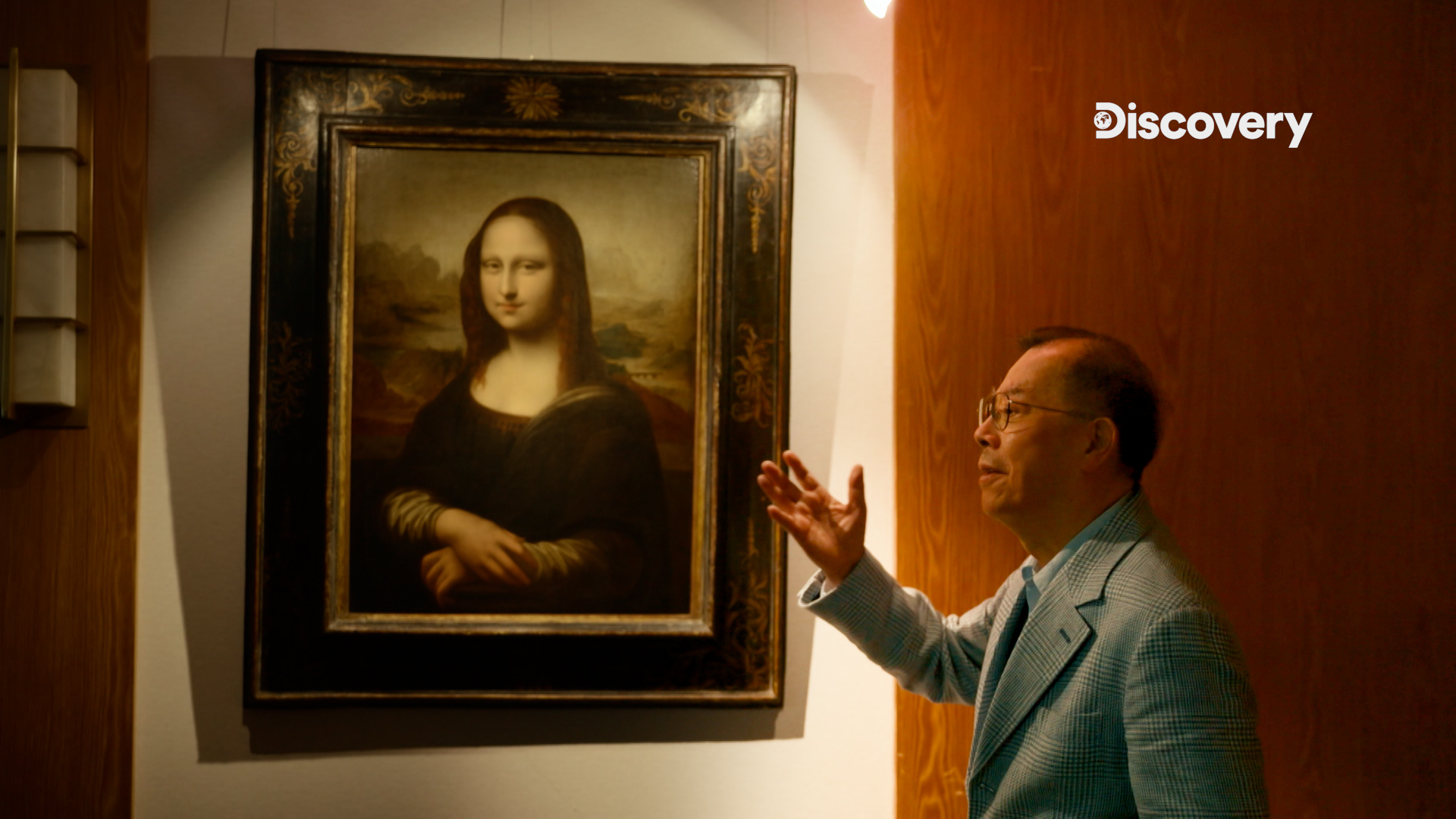 台灣藝術收藏家黃崇仁在6年前，花了160萬美金（約新台幣5,034萬元）收藏年輕版的蒙娜麗莎。（Discovery提供）
