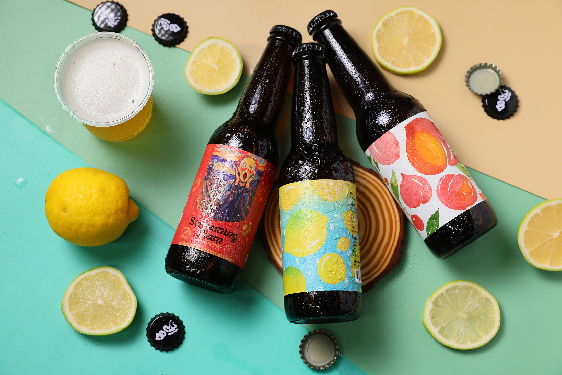 在台南各個知名古蹟與景點都有機會買到「台風造酒」超受歡迎的人氣水果系列啤酒。