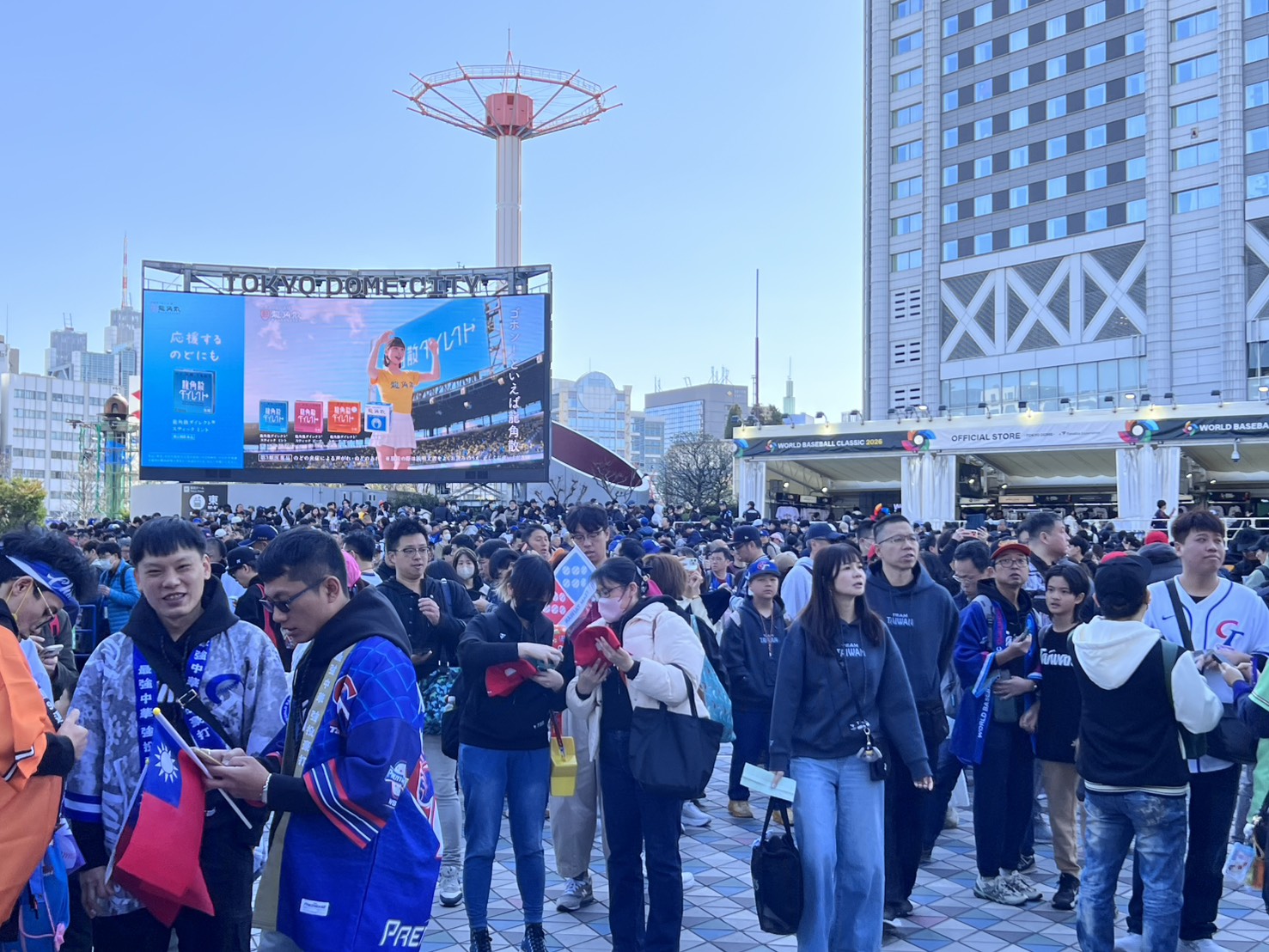 東京出現眾多台灣球迷。