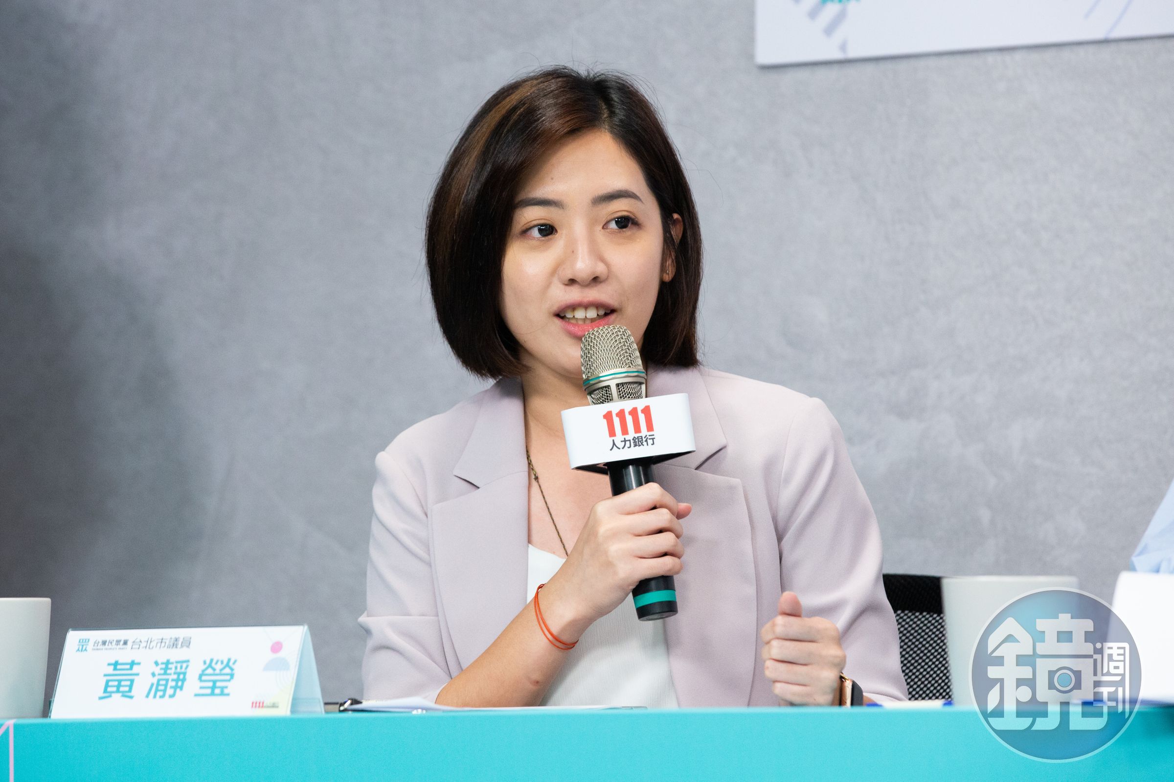 民眾黨台北市議員、「學姐」黃瀞瑩宣布懷孕。（本刊資料照）