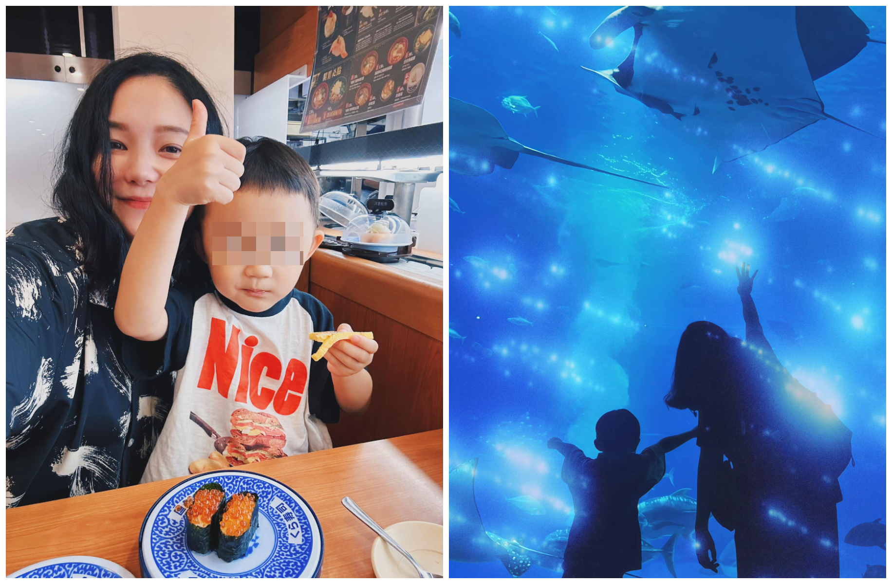 歐陽靖獨自撫養兒子「新醬」。（翻攝歐陽靖臉書）