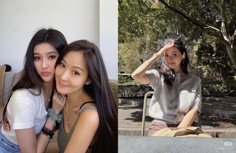 孫芸芸女兒廖思惟遭爆在澳洲留學期間未婚生子。(翻攝孫芸芸IG、廖思惟小紅書)