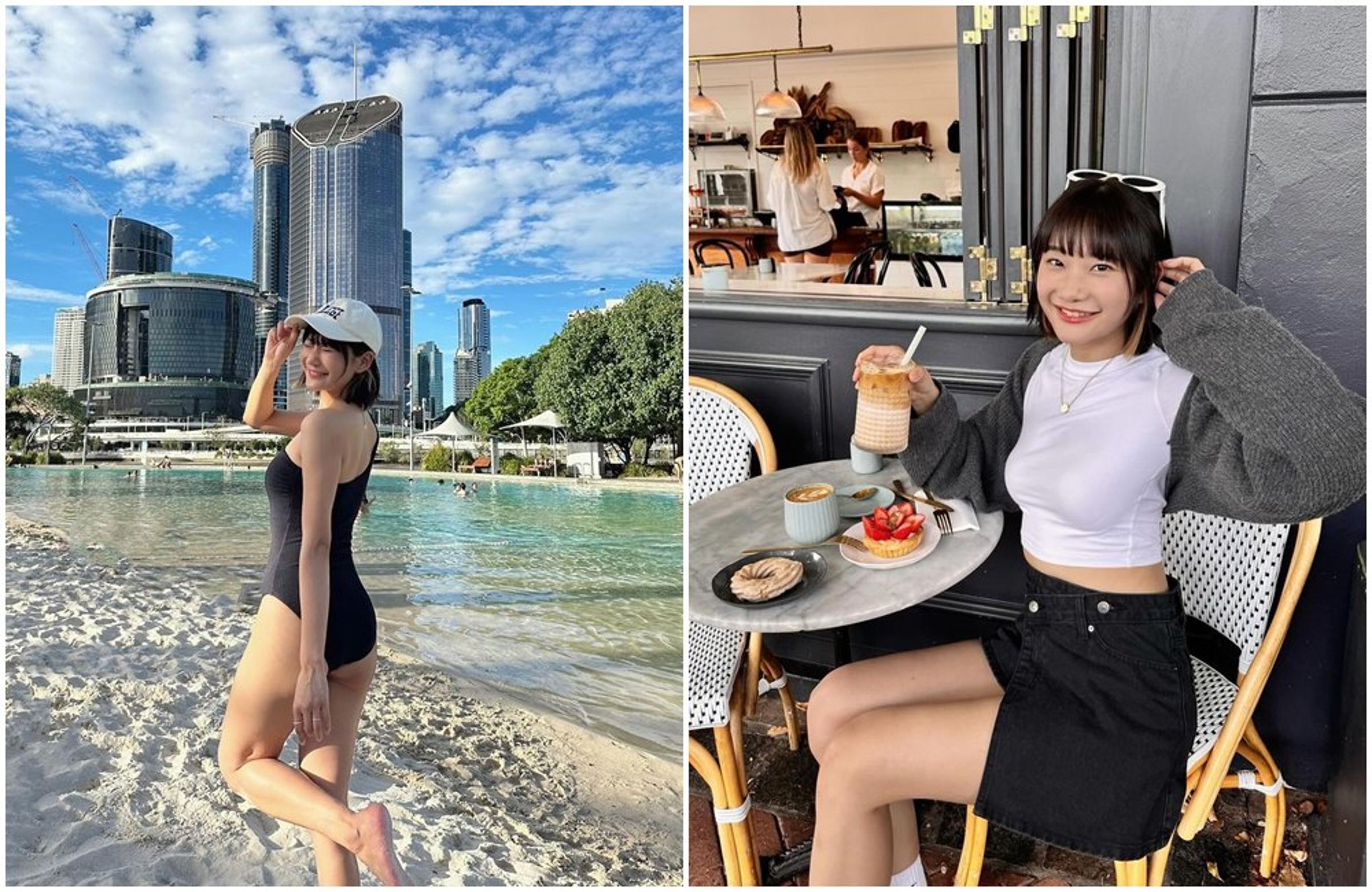 愛莉莎莎相當享受澳洲留學生活。(翻攝愛莉莎莎IG)