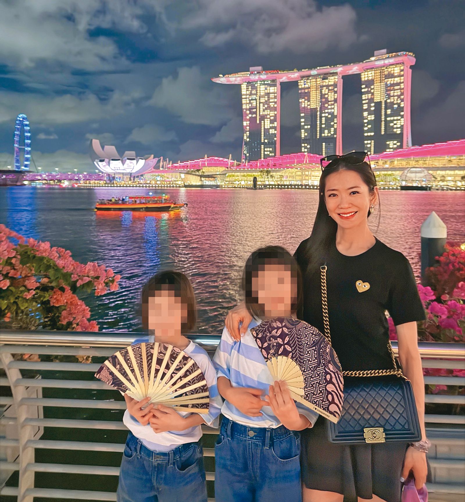楊千霈成為單親媽媽，經常帶著2個女兒出國遊玩。（翻攝自楊千霈IG）